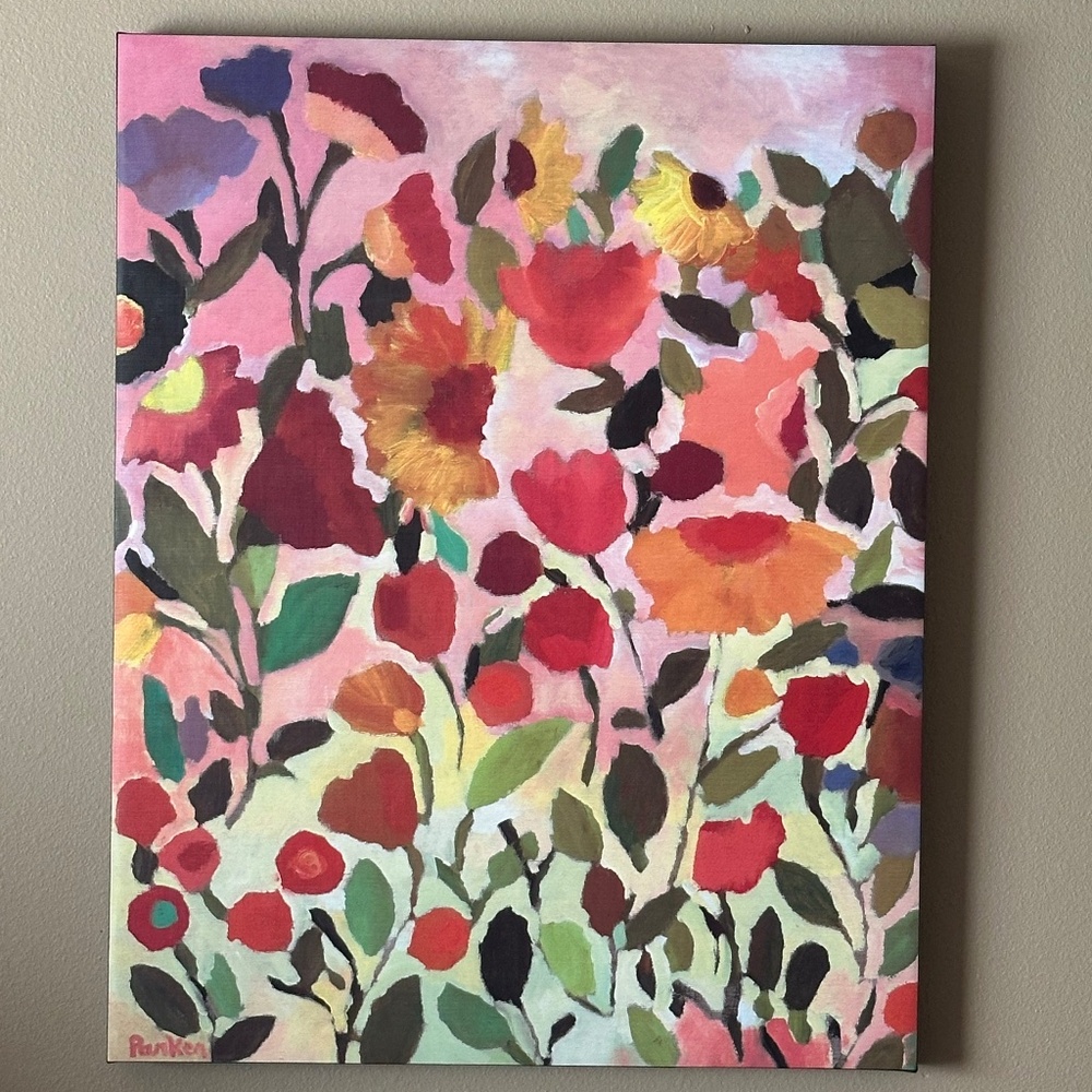 World Market Canvas Floral Wall Art